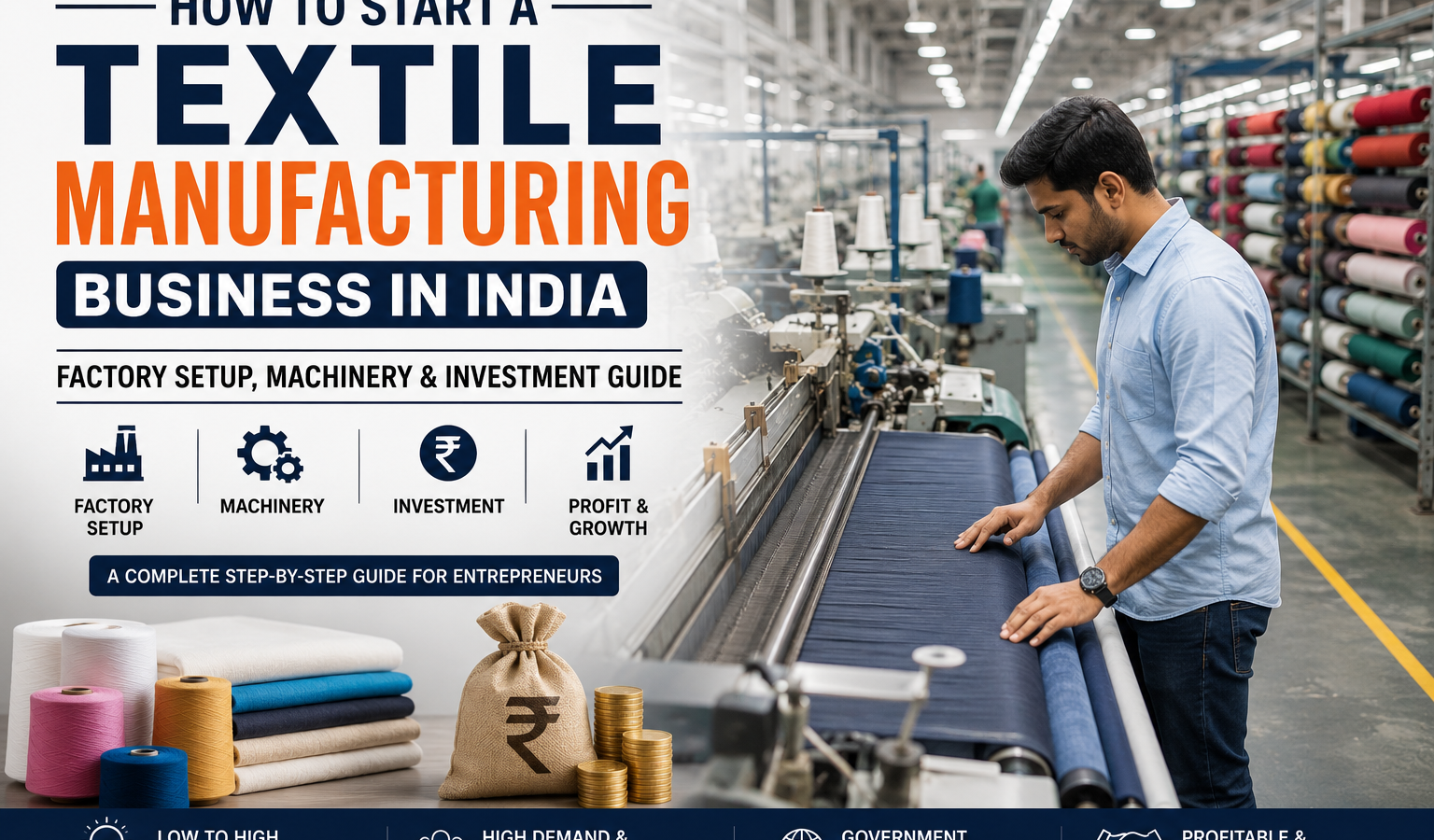 How to Start a Textile Manufacturing Business in India: Complete Step-by-Step Guide for Entrepreneurs