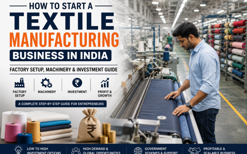 How to Start a Textile Manufacturing Business in India: Complete Step-by-Step Guide for Entrepreneurs