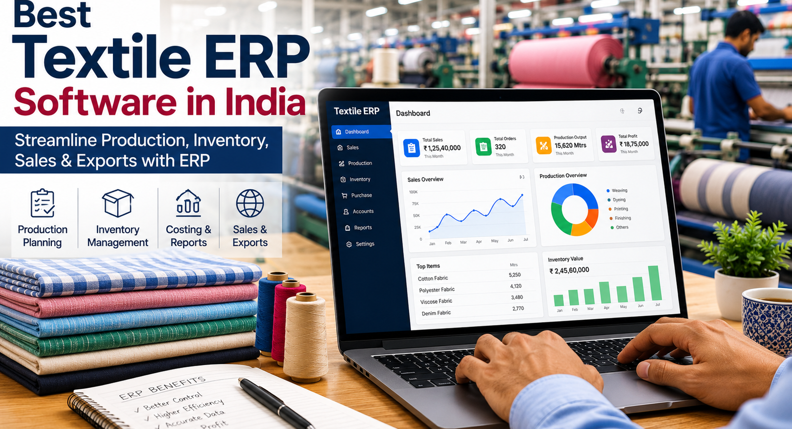 Best Textile ERP Software in India: Complete Guide for Textile Manufacturers, Exporters & Garment Businesses