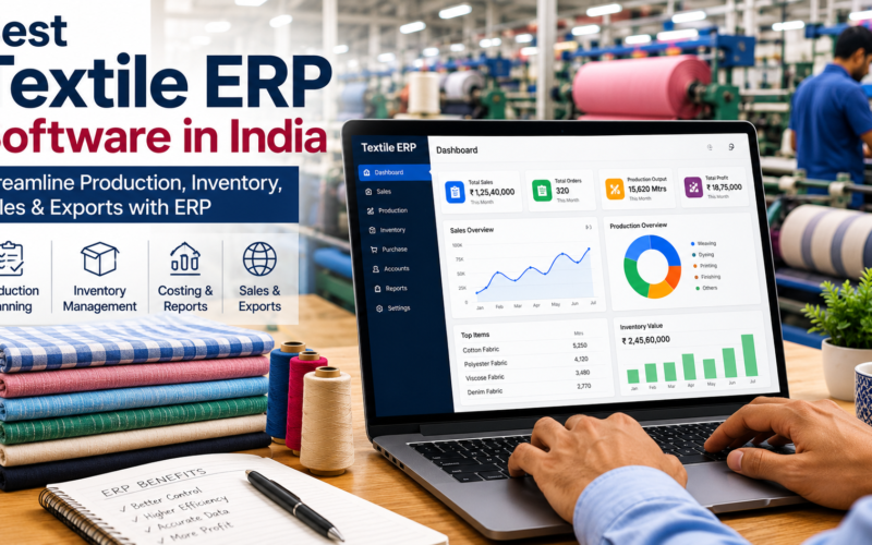 Best Textile ERP Software in India: Complete Guide for Textile Manufacturers, Exporters & Garment Businesses