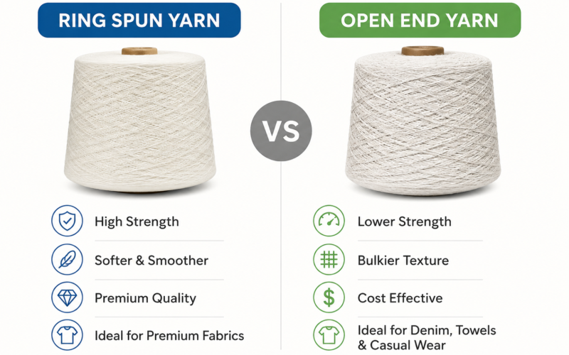 Ring Spun vs Open End Yarn: Complete Comparison Guide for Textile Manufacturers