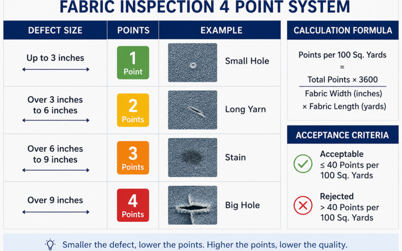 Fabric Inspection 4 Point System: Complete Guide for Textile Quality Control