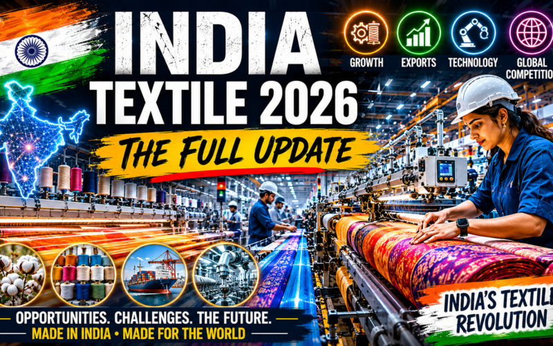 India Textile Industry 2026: PLI Scheme Boost, US Tariff Relief, Export Surge, and the Sustainable Fabric Revolution Reshaping the Sector