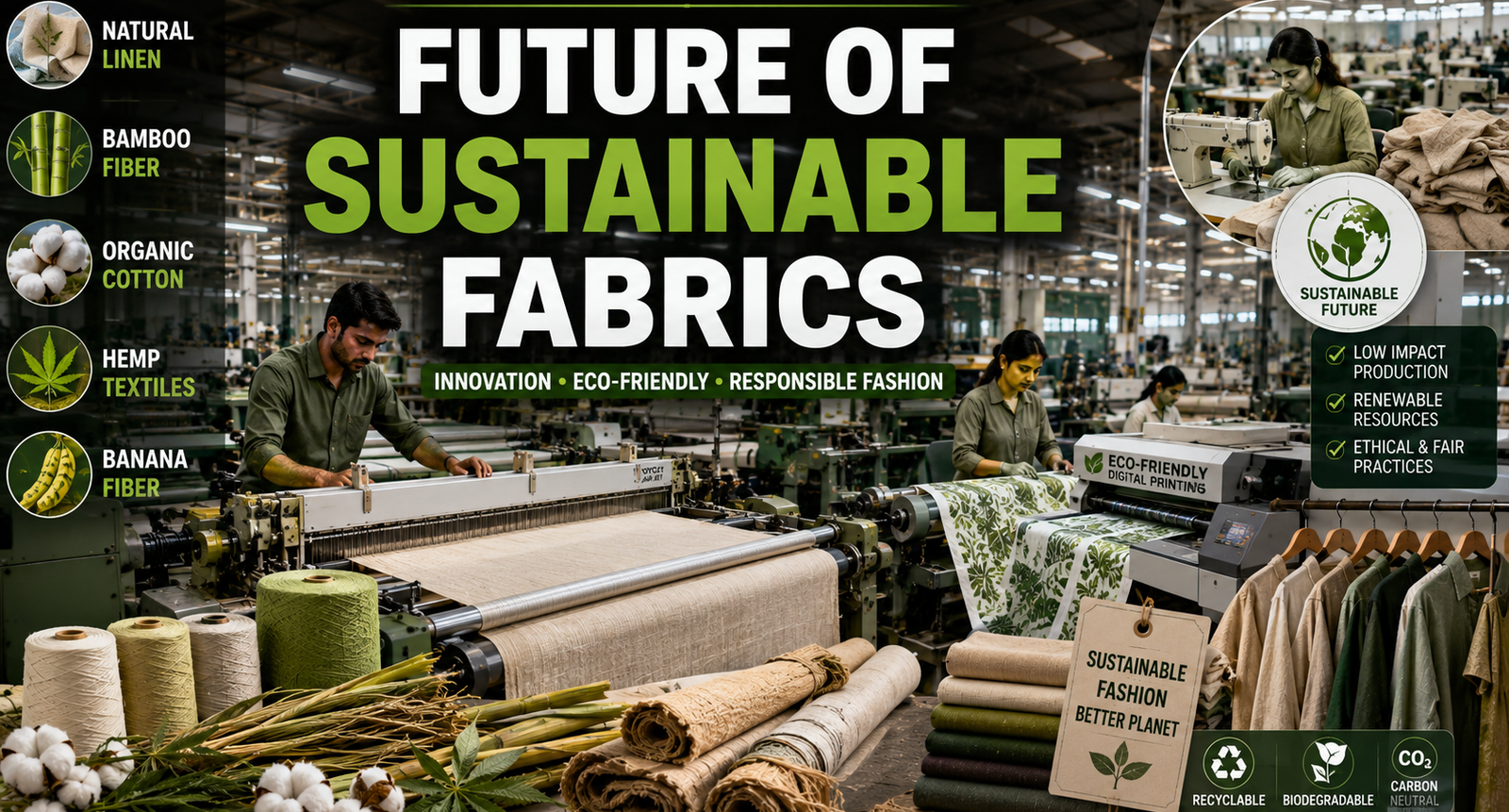 Future of Sustainable Fabrics: Why Linen, Bamboo & Plant-Based Cotton Alternatives Are Transforming the Textile Industry