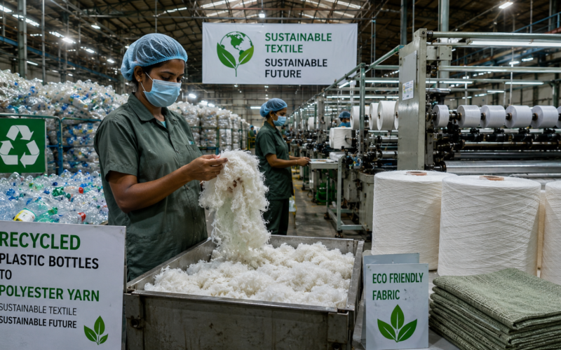 Recycled Polyester Yarn from Plastic Waste: How India’s Textile Industry Is Driving Sustainable Innovation in 2026