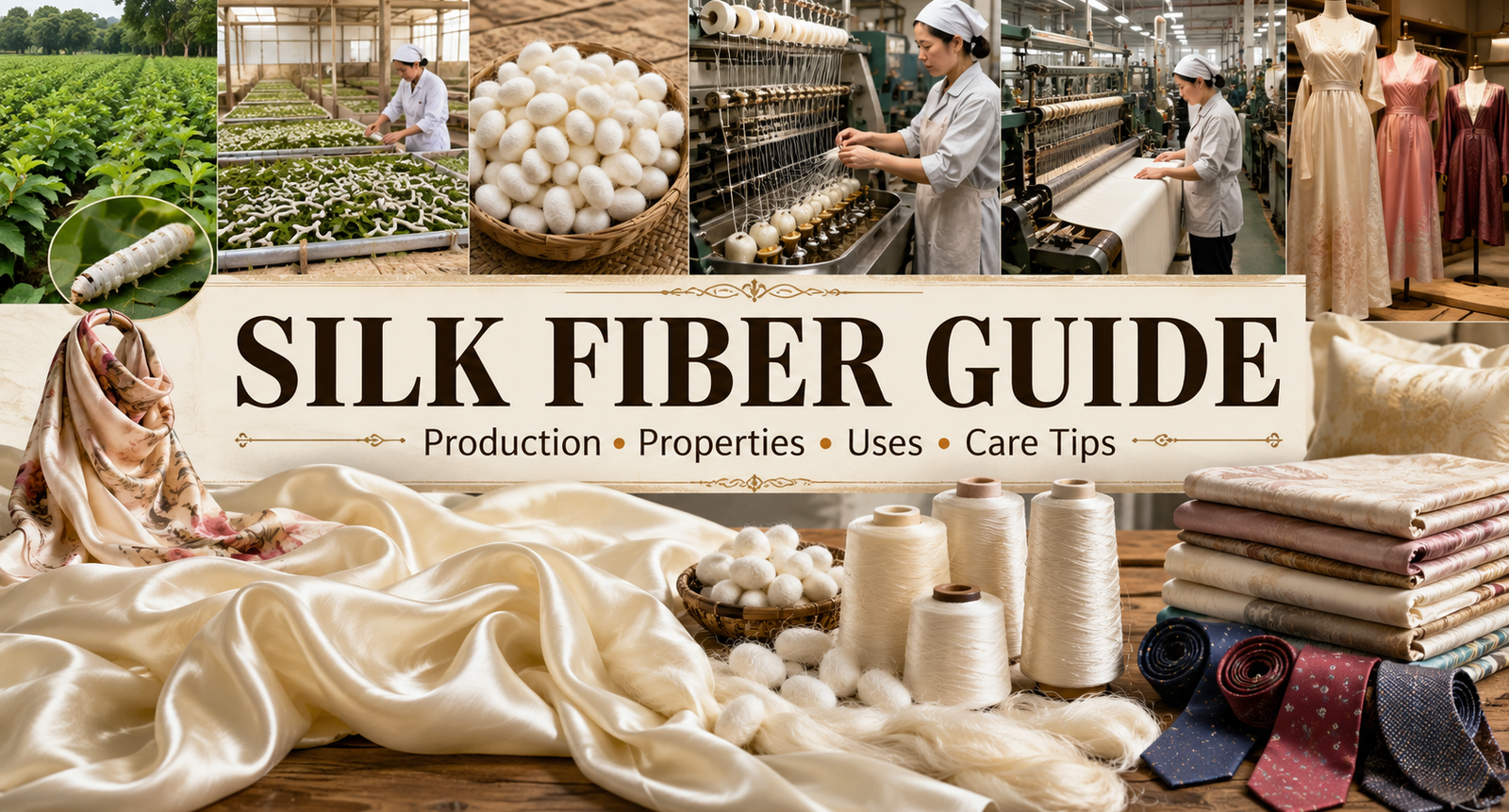 Silk Fiber: Complete Guide to Production, Properties, Uses, and Care