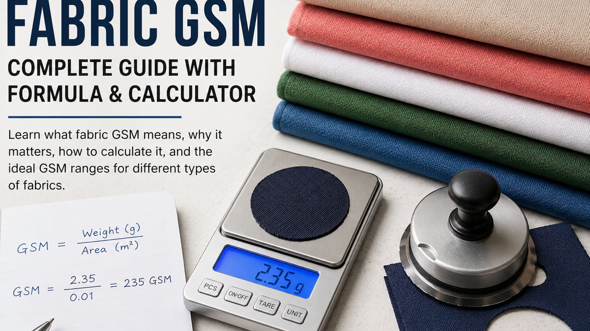 Fabric GSM: Complete Guide With Formula, Calculator & GSM Chart (2026)