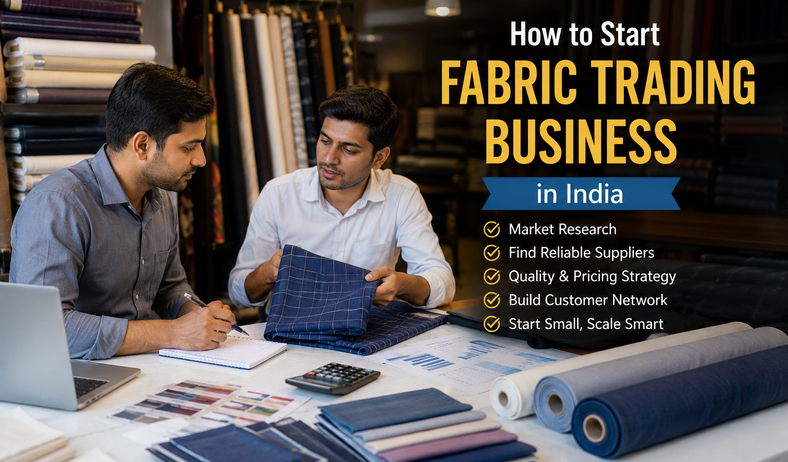 How to Start a Fabric Trading Business in India: A Complete Step-by-Step Guide (2026)