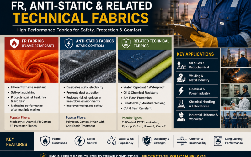 Fire Resistant & Anti-Static Fabric: The Complete Guide for Industrial Applications