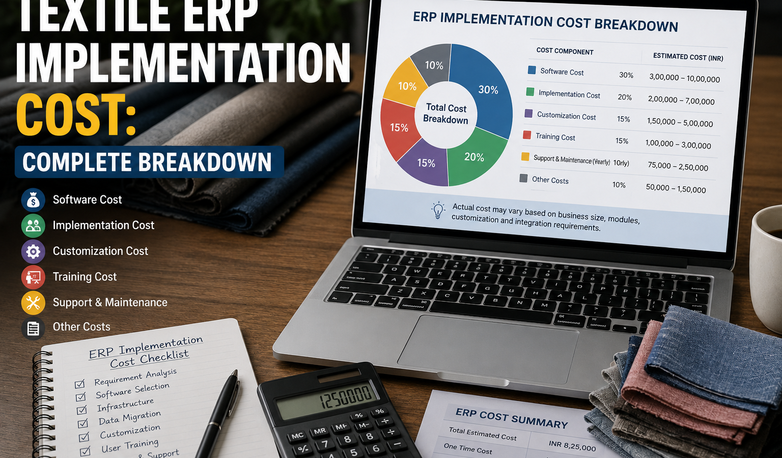 Textile ERP Implementation Cost: Complete Breakdown
