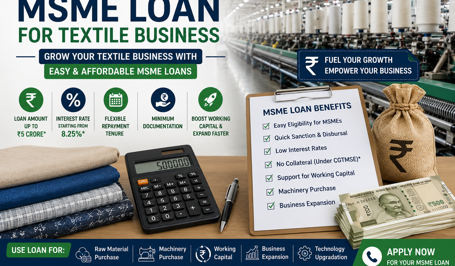 MSME Loan for Textile Business