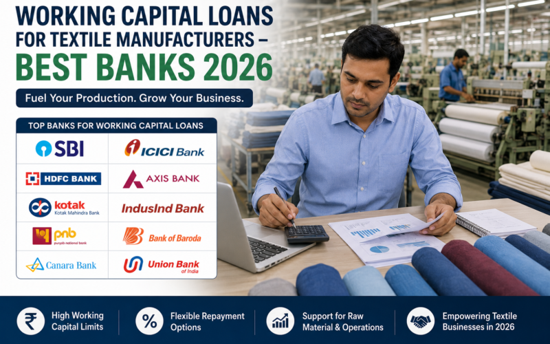 Working Capital Loans for Textile Manufacturers – Best Banks & Options in 2026