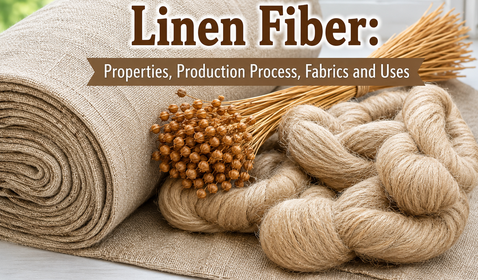 Flax Fiber (Linen): Properties, Manufacturing Process, Uses, Advantages, and Care Guide