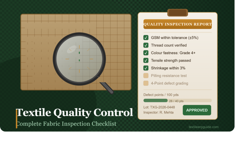 Textile Quality Control: Complete Checklist for Fabric Inspection (2026)